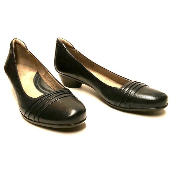 Naturalizer Halona‎ Comfort Women's 10 Leather Slip On Low Heel - Picture 1 of 6